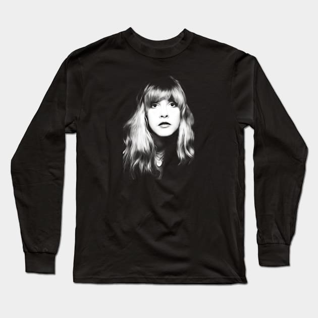 The Beautiful Stevie Nicks Long Sleeve T-Shirt by Hart Images